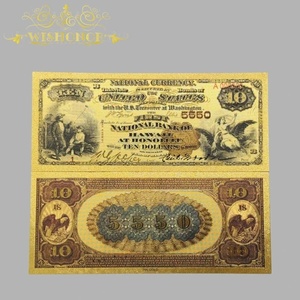 Neue 36 Arten Amerikanische Dollar-Banknoten in 24K Goldplattierung mit Patriotischem Thema und Rechteckiger Form für Sammler - Product Image 4