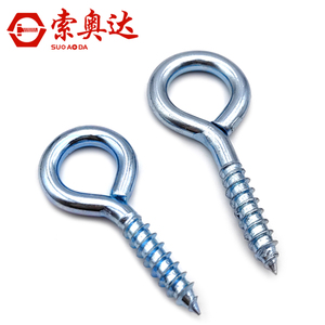 ตะขอเกี่ยวเหล็กแบบเกลียวในตัว ห่วงปิด ห่วงเปิด สกรูแบบเบา - Product Image 4