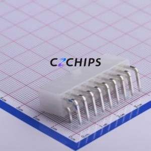 5557R-2*9P Wire-to-Board Pin Header Bent Lead Through Hole,P=4.2mm Connector 2x9P 4.2mm Right Angle Insert 18P - Product Image 2