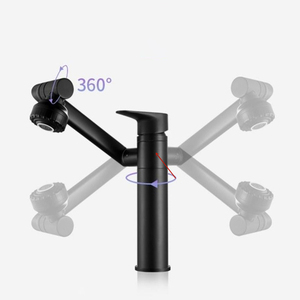 Robinets de <span class=keywords><strong>lavabo</strong></span> de salle de bains en acier inoxydable Robinet de <span class=keywords><strong>lavabo</strong></span> de salle de bains Robinet de <span class=keywords><strong>lavabo</strong></span> à 360 degrés Mélangeur d'eau chaude et froide - Product Image 6
