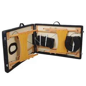 Fabrik großhandel Holz faltbares <span class=keywords><strong>Massage</strong></span> bett und tragbarer Schönheits <span class=keywords><strong>massage</strong></span> tisch - Product Image 5