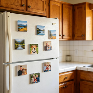 Ensemble d'aimants de réfrigérateur DIY en acrylique transparent, style amusant, avec dos adhésif, cadres photo découpés pour la décoration de cuisine, de fête ou de bureau - Product Image 4