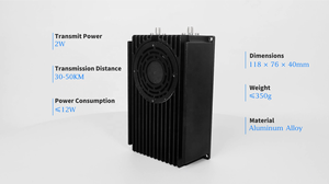 Sundor โมเดลระบบการเชื่อมโยงข้อมูล UGV ระดับมืออาชีพ V30โหมดการทำงาน TDD 24Mbps ระยะไกลวิดีโอ HD ไร้คนขับ1420-1530MHz 190g 33dB - Product Image 6