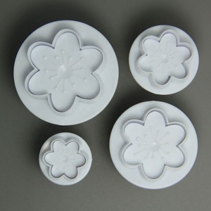Fleur de prunier, nœud <span class=keywords><strong>papillon</strong></span>, vache, Sugarcraft, outil de décoration et de gaufrage, Fondant, moule, <span class=keywords><strong>emporte</strong></span>-pièce, 4 pièces/ensemble - Product Image 2