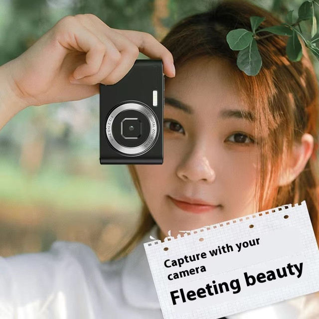 4k Retro Compact Digital Camera 64MP Camcorder 18X Zoom Dual Lens with Multiple Filter for Vlogging