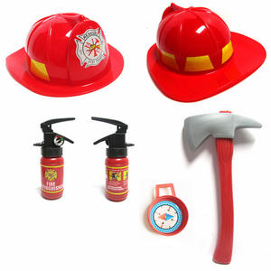 Costume de <span class=keywords><strong>pompier</strong></span> pour enfants <span class=keywords><strong>pas</strong></span> <span class=keywords><strong>cher</strong></span>, avec casque rouge, hache, extincteur, talkie-walkie et boussole - Product Image 3