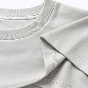 T-shirt da <span class=keywords><strong>uomo</strong></span> oversize 210GSM 100% cotone, pesante, con spalle scese, girocollo, tinta unita, personalizzabile con logo, all'ingrosso, produttore - Product Image 2