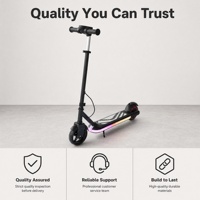 Trottinette électrique pour enfants Sport Edition, moteur sans balais, étanche, 21,6 V, 130 W, batterie lithium 2,6 Ah, roues de 6,5 pouces, 3 vitesses, pédale lumineuse, 70 kg