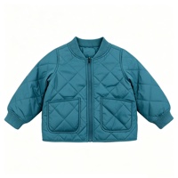 Blouson matelassé crème zippé, style bomber, pour l'hiver, usage quotidien décontracté, vêtement d'extérieur chaud pour l'automne, matelassage losanges
