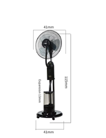 Vente en gros 16 pouces humidificateur à ultrasons télécommande intérieur/extérieur refroidissement eau brume ventilateur piédestal pour usage domestique RV