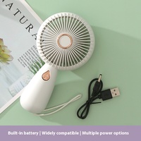 Nouveau ventilateur électrique portable USB 2026, mini, rechargeable, avec protection anti-vent, pour table, petit ventilateur de refroidissement en plastique