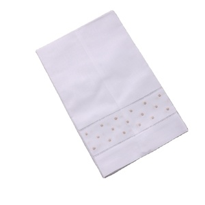 TL041 ricamabile stampabile matrimonio natale decorazione14 "x22" ricamo punti bianco cotone ramiè scaletta <span class=keywords><strong>asciugamani</strong></span> cuciti - Product Image 1