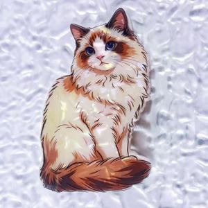 Pince à cheveux en PVC motif chat mignon, pince requin 3D, pince à cheveux pour femme, accessoires de mode pour cheveux en forme de chaton, vente en gros - Product Image 5