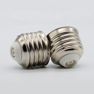 Nhôm niken-mạ <span class=keywords><strong>E27</strong></span> solderless đèn Cap cho LED bóng đèn Đèn ổ cắm phụ kiện <span class=keywords><strong>E27</strong></span> bộ phận ánh sáng cơ sở, ACC-CAP - Product Image 2