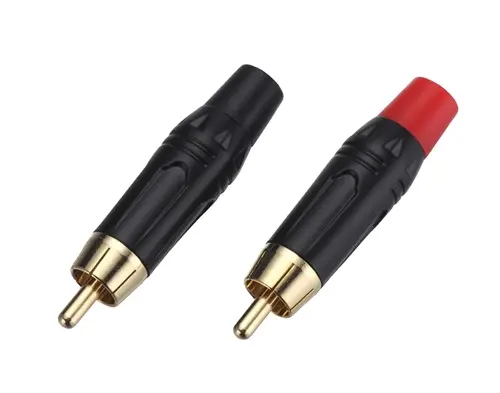 High Quality Audio Video Cable Gold-plated RCA Plug Lotus Head AV Video Head Coaxial Audio Cable Plug