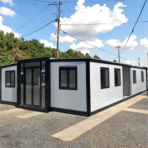 20-футовый 40-футовый быстровозводимый расширяемый контейнерный дом: современное офисное здание и магазин, готовое решение с 2-4 спальнями - Product Image 1