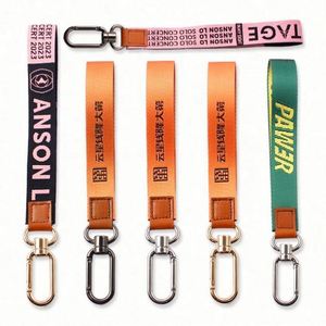 New Custom Woven Logo Key Chain Lanyard With Metal Tag Keychain Custom - Product Image 5