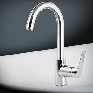 Mélangeur de lavabo à levier unique chromé série 4 Outil de tournage de qualité supérieure - Product Image 4