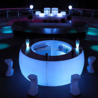 Meubles de bar en surface solide écologiques pour hôtel et parc modernes, table de DJ avec garantie de 10 ans