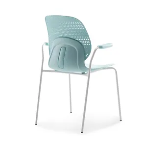 Foshan all'ingrosso a buon mercato moderno in plastica per riunioni sedie da ufficio sedia da conferenza per visitatori esecutivi
