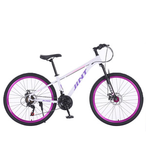 Vélo de montagne JINT 26 pouces 21 vitesses Frein à disque Fourche à suspension Jante en aluminium Vélo tout-terrain unisexe pour adultes - Product Image 5