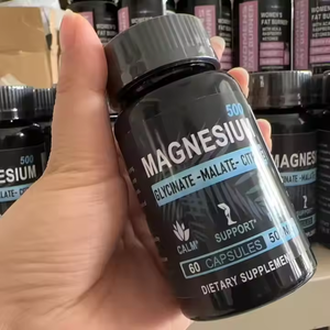 Cápsulas de complejo de vitamina D de zinc y calcio de etiqueta privada OEM, glicinato, malato, citrato para soporte nervioso muscular - Product Image 3