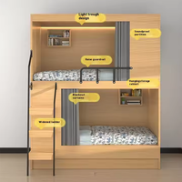 Cadre de lit moderne double queen simple mezzanine Vente en gros Conception de capsules Lits en bois et fer pour chambre à coucher Appartement Étudiants