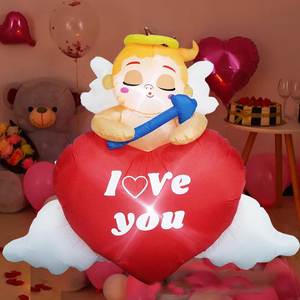 San Valentino decorazione esterna gonfiabile cupido con cuore d'amore, con luci a LED dolce san valentino decorazioni per la festa di nozze a casa - Product Image 3