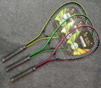 Grande marque modèle Couleur Néon d'intérieur En alliage D'aluminium sport raquette de squash/balle de squash raquette