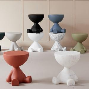 <span class=keywords><strong>Tavolino</strong></span> in plastica stile moderno con forma unica angolo di stoccaggio <span class=keywords><strong>tavolino</strong></span> da caffè risparmio di spazio per la casa soggiorno mobili - Product Image 6