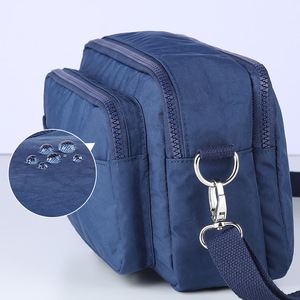 Large Capacity Waterproof Nylon Crossbody Bag For Men <b>Simple</b> Sport Shoulder Storage Bag - Product Image 3