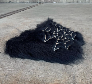 Pantofole alla moda in pelliccia nera produce scarpe da uomo e donna con Design ODM OEM con LOGO personalizzato e sandali per la produzione di sandali personalizzati - Product Image 2