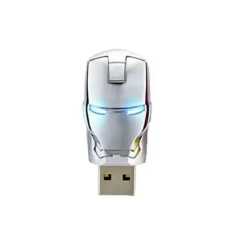 Iron Man Flash Drive USB dengan lampu LED yang terinspirasi oleh Superhero ikonik