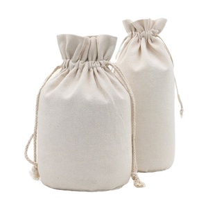 Wholesale Custom Print Eco Friendly <b>Recycled</b> Plain Printed Big Cotton Canvas Pouch Drawstrings Dust <b>Bags</b> With Rope Logo - Product Image 2