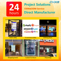 Pantallas LCD de Publicidad de Doble Cara CH 43 Orientadas a Ventanas, Alto Brillo, Montaje en Techo para Centros Comerciales y Exhibición en Tiendas Minoristas