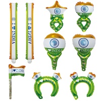 J'aime l'Inde Indien Ballon Décorations Bandeaux Cheer Stick Bracelet Drapeau Indien Ballons Ballons Gonflables