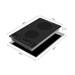เตาแม่เหล็กไฟฟ้าแบบ2หัวในตัวเตาเตาแม่เหล็กไฟฟ้าแบบสะพานครึ่งเดียว - Product Image 1