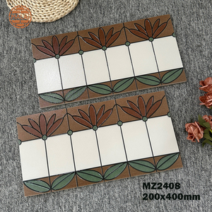 Carreaux de bordure décoratifs pour murs intérieurs 200x400mm, en céramique émaillée, style métro, pour cuisine - Vente chaude - Product Image 1