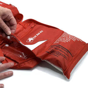 Trousse <span class=keywords><strong>de</strong></span> premiers <span class=keywords><strong>secours</strong></span>, trousse d'urgence avec boîte <span class=keywords><strong>de</strong></span> premiers <span class=keywords><strong>secours</strong></span>, certifiée ISO9001, garantie 1 an, matériau nylon, 28x28x6,5 cm - Product Image 1