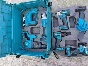 Kit d'outils électriques sans fil sans balais 13 pièces 21V rechargeable avec 6 batteries, outils personnalisables avec logo OEM, outil sans fil sans balais - Product Image 6