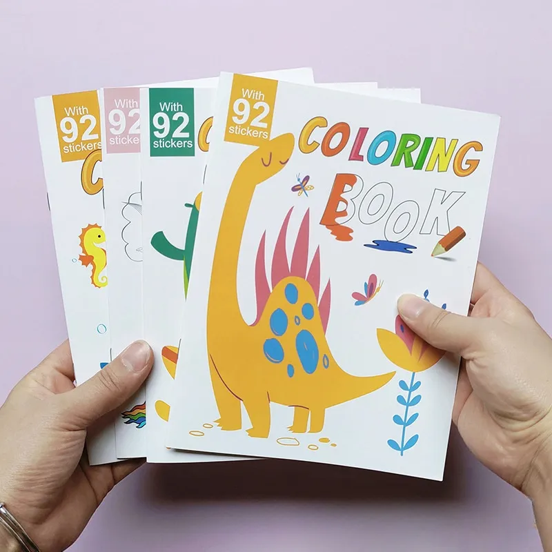 어린이를위한 교육 스케치 색칠 종이 책 인쇄 어린이 학습을위한 교육 장난감