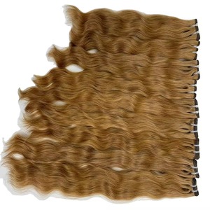 Paquets de trame de cheveux indiens bruts brésiliens naturellement ondulés 10 40 pouces extensions ondulées rebondissantes de trame de génie teint sans vapeur - Product Image 3