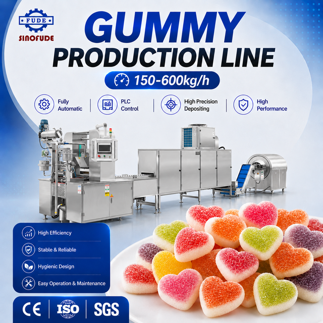 Vitamin Gummy One-stop Custom Complete Equipment for Gummy Candy ProductionFudge Machine