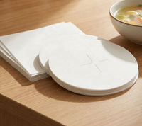 Feuilles absorbantes jetables de qualité alimentaire pour la graisse des soupes, des bouillons et des plats chauds