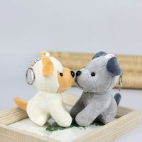 Peluche de loup de chasse mignonne de 10 cm, jouet en peluche, pendentif pour sac à dos, sac de voiture, porte-clés, décoration, cadeau pour enfant, peluche douce, porte-clés