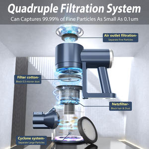 <span class=keywords><strong>Prettycare</strong></span> <span class=keywords><strong>W200</strong></span> Staubsauger, filtración HEPA, ciclón, aspiradora inalámbrica sin bolsa, función seca, Alfombra de Hotel y coche - Product Image 4