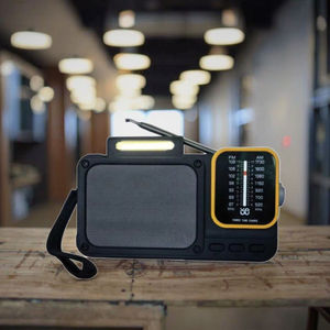 วิทยุ AM FM แบบสองย่านความถี่ รุ่น W-916 จากโรงงาน OEM แบตเตอรี่แบบชาร์จได้ 2000mAh รองรับการ์ด TF เล่น MP3 พร้อมไฟฉาย LED พกพาสะดวก วัสดุพลาสติก เหมาะสำหรับกิจกรรมกลางแจ้ง - Product Image 4