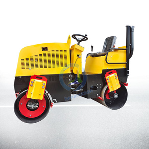 Piccolo Rullo Vibrante Stradale da 2 Tonnellate a Benzina per Asfalto e Terreno, Mini Vibro-Rullo Tandem - Product Image 4