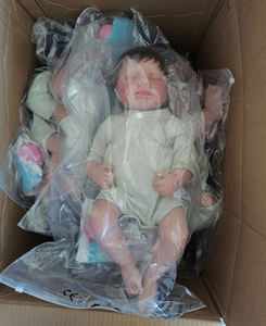 Poupées réalistes peintes à la main, <span class=keywords><strong>Loulou</strong></span>, 19 pouces, nouveau-nés réalistes, garçons et filles, poupées endormies avec vêtements et jouets d'alimentation - Product Image 4
