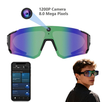 Nouvelles lunettes de sport intelligentes étanches avec caméra 8MP, traducteur et contrôle musical pour la gym et le cyclisme